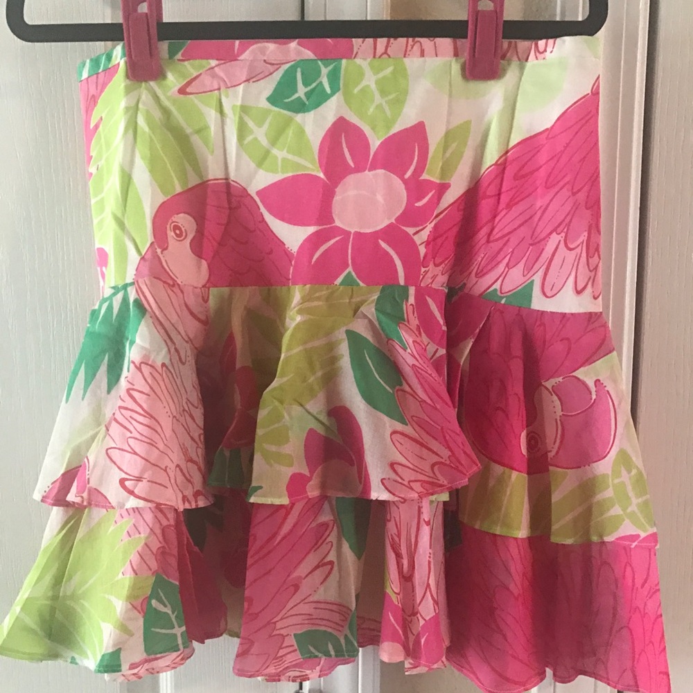 Lilly Pulitzer Parrot Isle Skirt Size 4